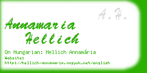 annamaria hellich business card